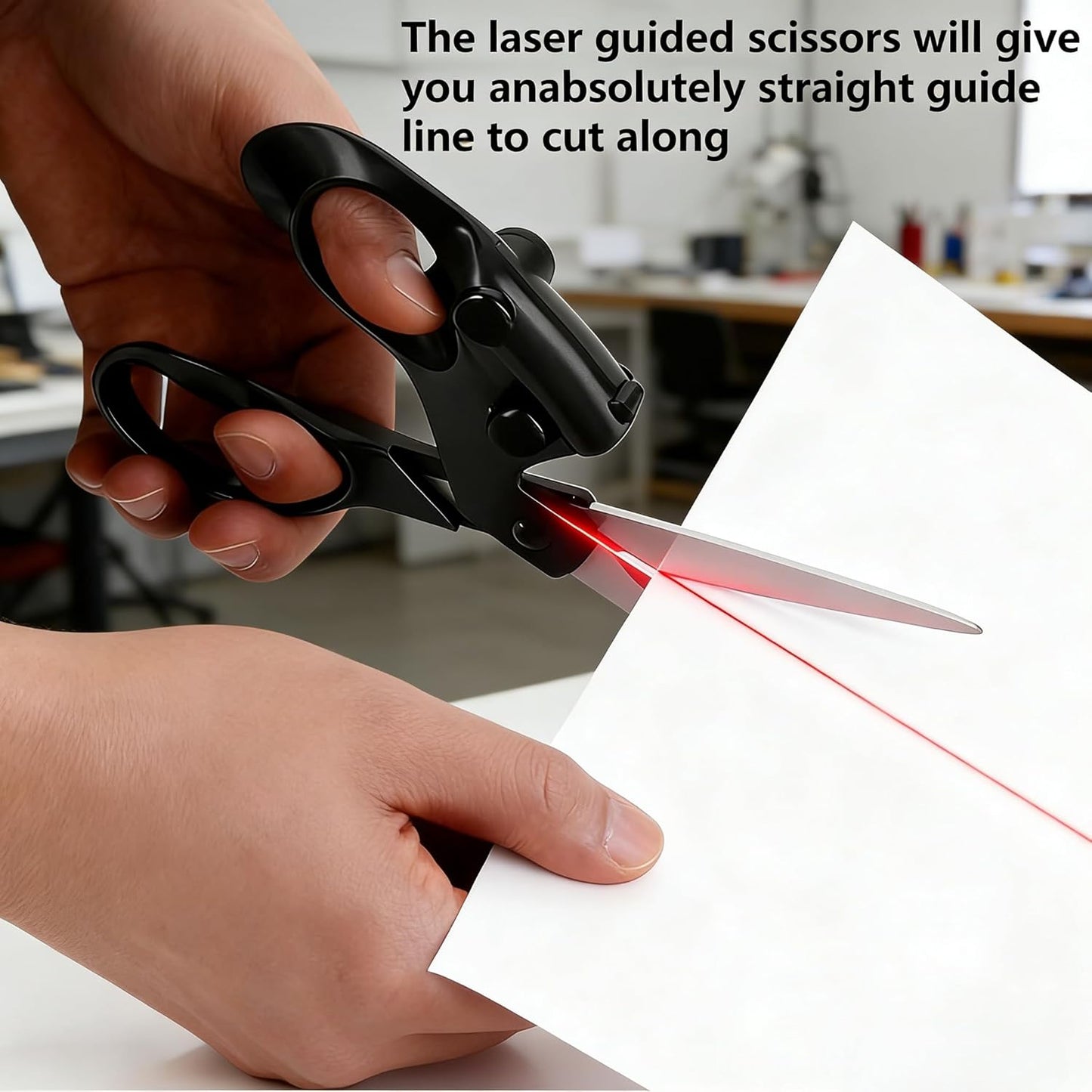 ✂️Professional Laser Guided Scissors for Fabric Cutting