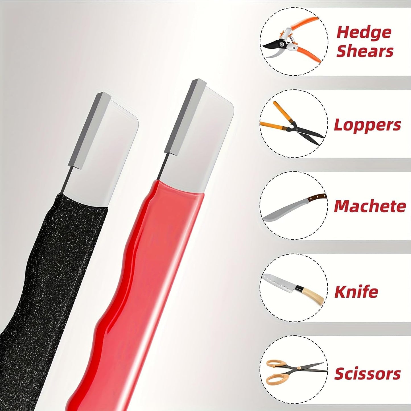 ✨🛠️2Pcs Garden Tool Blade Sharpener, Multipurpose Pocket Knife & Tool Sharpeners