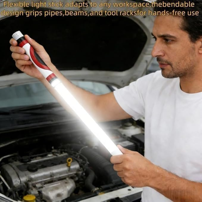 (Free Shipping)Bendable LED Flashlight Stick, 2026 Upgraded 27" Flexible LED Work Light, Rechargeable Portable LED Flashlight Stick with and 3 Brightness Levels