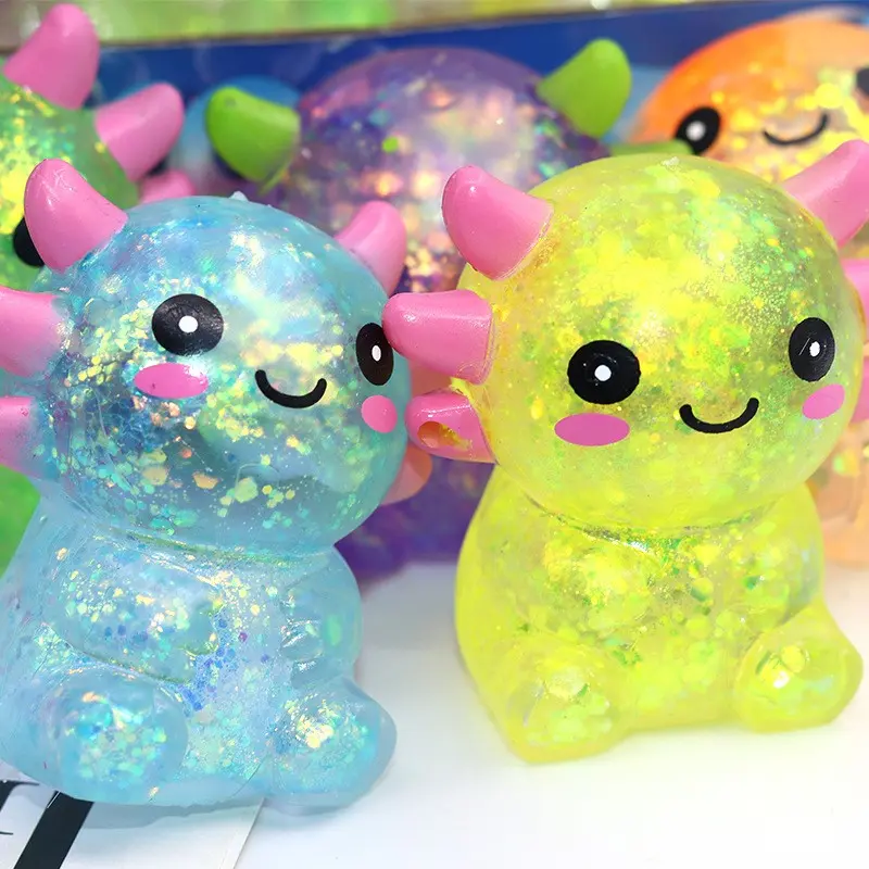 2 PCS Cute Salamander Taste Squeeze Toy, Relaxing and Fun
