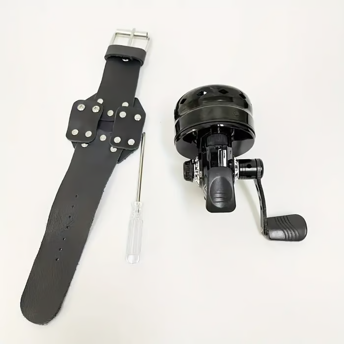 Stainless Steel Fish Shooting Fishing Reel, Comes with Reel Wrist Strap, Slingshot Fish Shooting Arrow Fish Shooting Outdoor Hunting Accessories