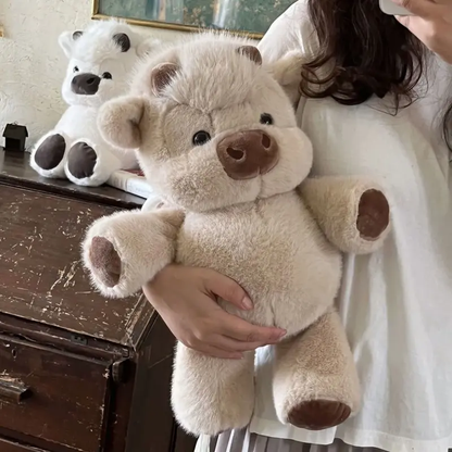 Highland cow Stuffed Animals plush toy,cottish cow plush toy that can simulate running, soft and cute Scottish cow gifts for children and plush decor
