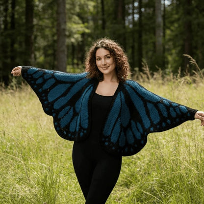 🦋Monarch Butterfly Crochet Cardigan