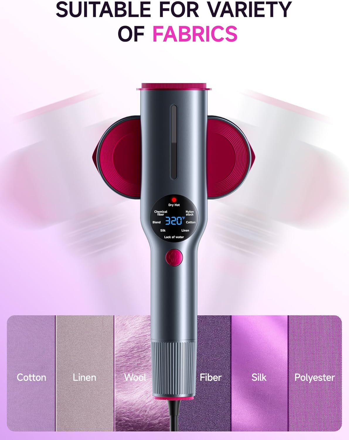 2-in-1 Steamer & Iron for Clothes,15s Fast Heat-up 1200W Portable Handheld Garment Steamer,Travel Size with Large Ceramic Heat Panel,Quick Wrinkle Removal