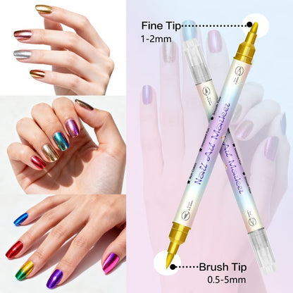 💅🏻💅🏻12/24 Colors Nail Art Pens – DIY 3D Markers for Drawing, Dotting & Manicure
