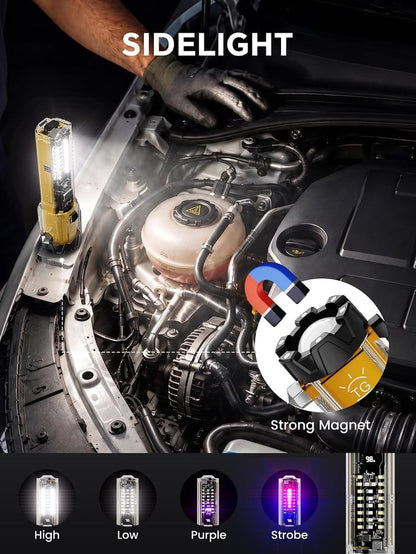 Emergency Flashlight for Car, Seatbelt Cutter Window Breaker, 3000 LM Flashlight Multifunctional Safety Tool
