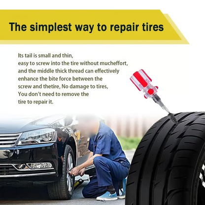 🔥⚒️100PCS Tire Repair Rubber Nails Kit with 2 Sizes for Car/Motorcycle/Truck/Tractor