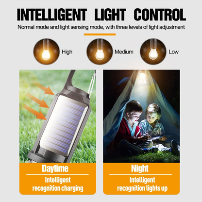 ✨️✨️2 PCS Solar Tent Camping Light Bulb Rechargeable Portable LED Camping Lantern3 Lighting Modes Tungsten Light Tent Lamp with Clip Hook