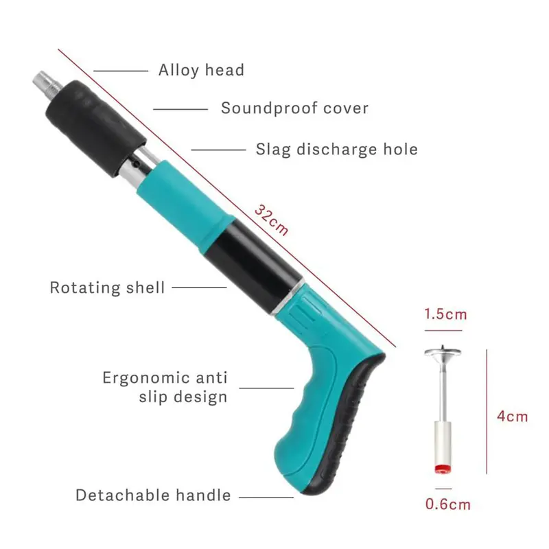 Manual Mini Steel Nail Gun with 50 Nails, 5 Gears Power Adjustment, Compact Manual Fixing Tool for Household Woodworking & Light Wall Mounting