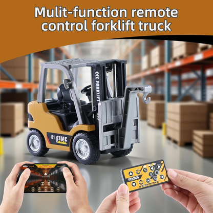 🔥1/64 Mini Rechargeable Remote Control Forklift  Truck