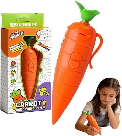 Carrot voice recorder, cute 60-second voice recorder for kids