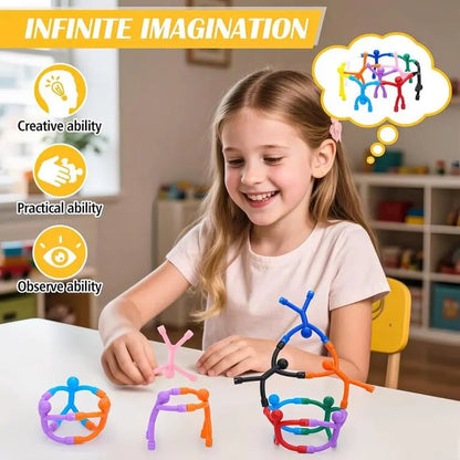 ✨️✨️Magnetic Fidget Toys Bright Solid Colors BPA-Free Sensory Building Fridge Kids Toys