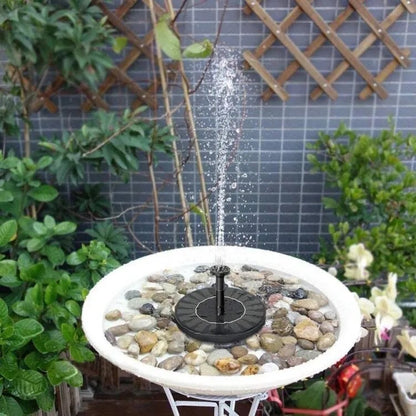 Solar Water Fountains,Solar Powered Bird Bath Fountain with 6 Nozzles - Free Standing Floating Solar Fountains for Bird Bath, Garden, Pond, Pool