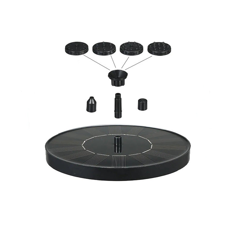 Solar Water Fountains,Solar Powered Bird Bath Fountain with 6 Nozzles - Free Standing Floating Solar Fountains for Bird Bath, Garden, Pond, Pool
