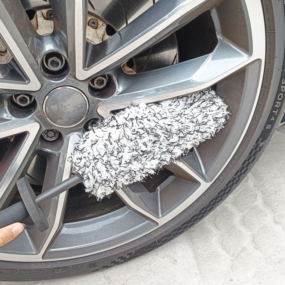 Wheel Barrel Brush, Cleaning Brush for Wheels, 1 Pack