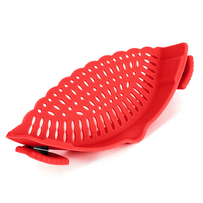 ✨️Silicone Clip-On Colander Pot Strainer for Pots Pans Bowls, Pasta Vegetable Clip-On Drainer Kitchen Strainer Tools