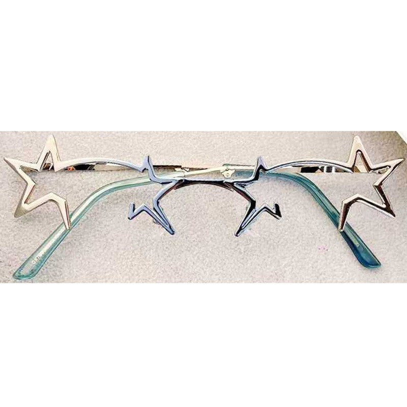 ✨️✨️Futuristic Foldable Metal Sunglasses Retro Avant-Garde Glasses Rave Party Cosmic Glasses
