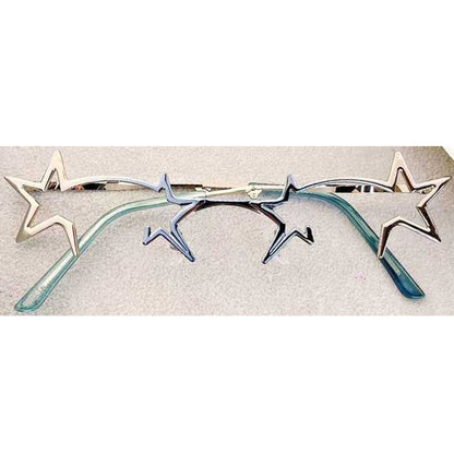 ✨️✨️Futuristic Foldable Metal Sunglasses Retro Avant-Garde Glasses Rave Party Cosmic Glasses