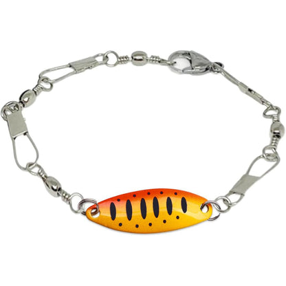 ✨️Fishing Lure Bracelet, Handmade Fishing Lure Bracelet, Unique Fisherman Jewelry with Swivels & Spoon Lures for Men, Women, Anglers & Outdoor Adventure Lovers
