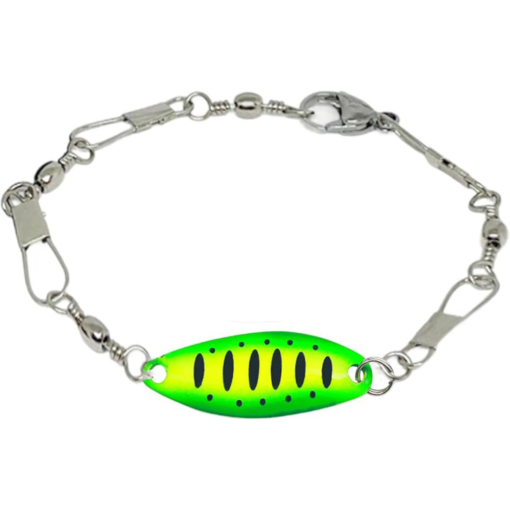 ✨️Fishing Lure Bracelet, Handmade Fishing Lure Bracelet, Unique Fisherman Jewelry with Swivels & Spoon Lures for Men, Women, Anglers & Outdoor Adventure Lovers