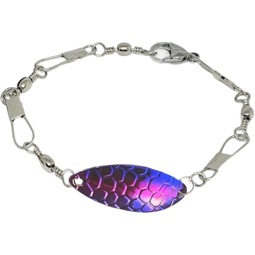 ✨️Fishing Lure Bracelet, Handmade Fishing Lure Bracelet, Unique Fisherman Jewelry with Swivels & Spoon Lures for Men, Women, Anglers & Outdoor Adventure Lovers