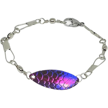 ✨️Fishing Lure Bracelet, Handmade Fishing Lure Bracelet, Unique Fisherman Jewelry with Swivels & Spoon Lures for Men, Women, Anglers & Outdoor Adventure Lovers