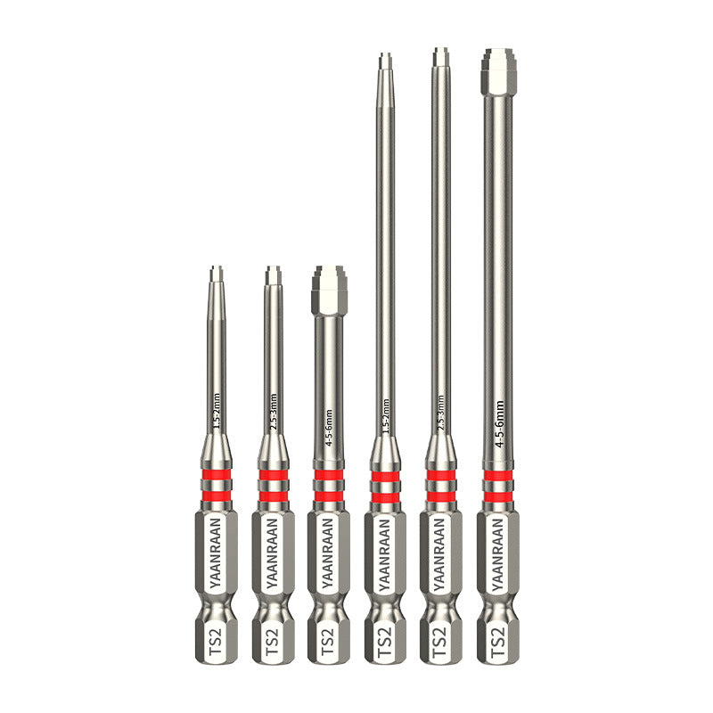 6-Piece Screwdriver Bit Set 1.5mm to 6mm