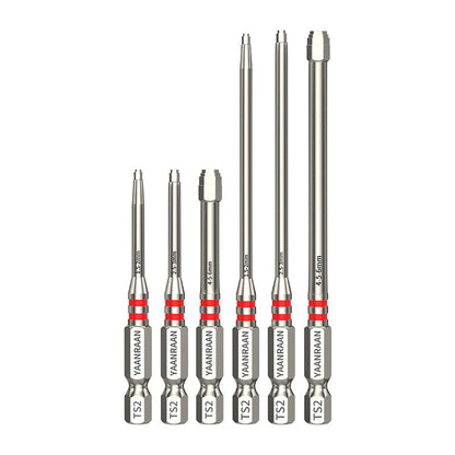 6-Piece Screwdriver Bit Set 1.5mm to 6mm