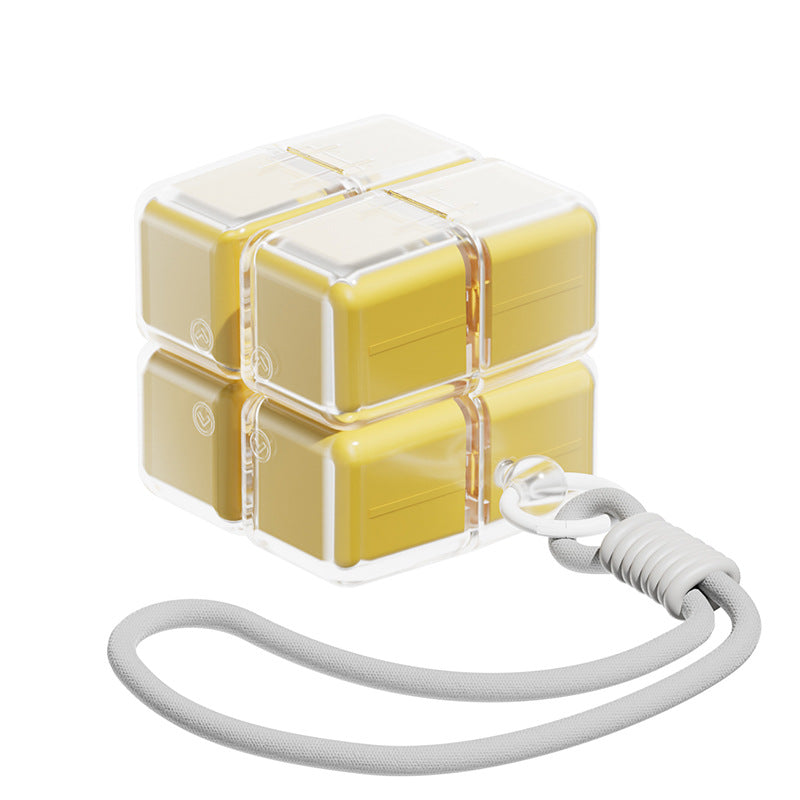 Weekly Pill Organizer - Foldable Travel Pill Organizer Magic Cube - Large Daily Pill Case for Fish Oil, Medicine, Vitamins, Supplements, Sugar