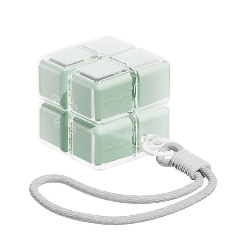 Weekly Pill Organizer - Foldable Travel Pill Organizer Magic Cube - Large Daily Pill Case for Fish Oil, Medicine, Vitamins, Supplements, Sugar