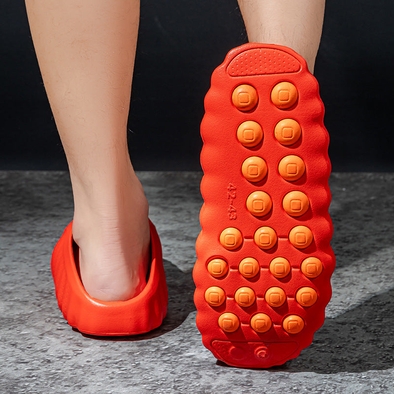 2026 Massage Slippers Pre-Event Comfort Fit Soft Wrapped Head Recovery Slipper Waterproof Outdoor Wear, Casual Slipper Shoes, Ideal for Athletes