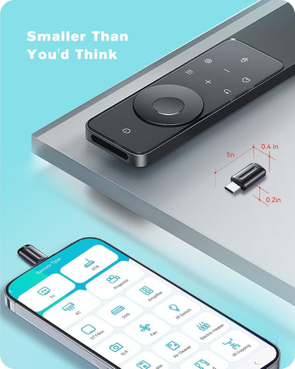 Universal Remote Control Adapter for Smartphone All in One Remote Control for TV/AC/DVD Compatible