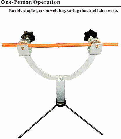 Copper Pipe Welding Tool, Welding Bracket for HVAC Repair,Copper Pipe Welding Bracket,One-Person Operation, Anti-Shake Design for Secure Welds, Adjustable Angles, Compact Portable Welding Kit