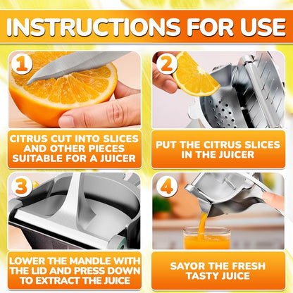 Fruit Juice Squeezer Handheld Aluminum Alloy