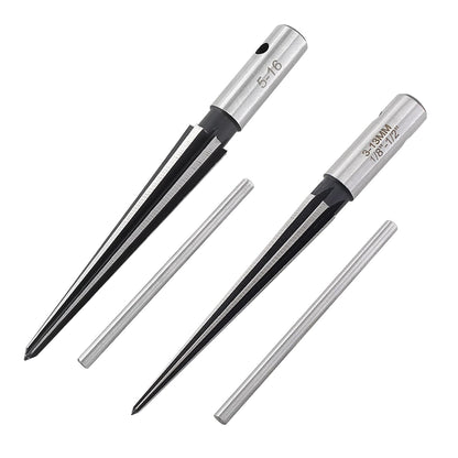 T Handle Tapered Reamer Set, 1/8"-1/2" (3-13mm) & 3/16"-5/8" (5-16mm) Bridge Pin Hole Handle Tapered Reamers