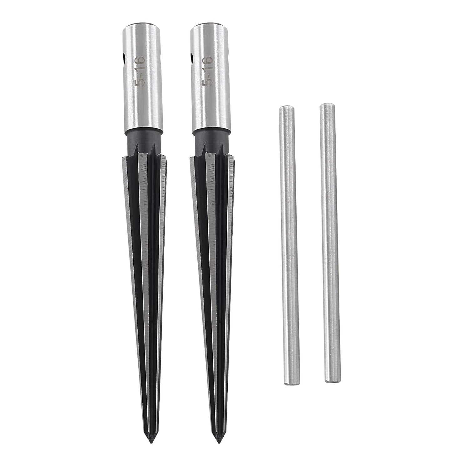 T Handle Tapered Reamer Set, 1/8"-1/2" (3-13mm) & 3/16"-5/8" (5-16mm) Bridge Pin Hole Handle Tapered Reamers