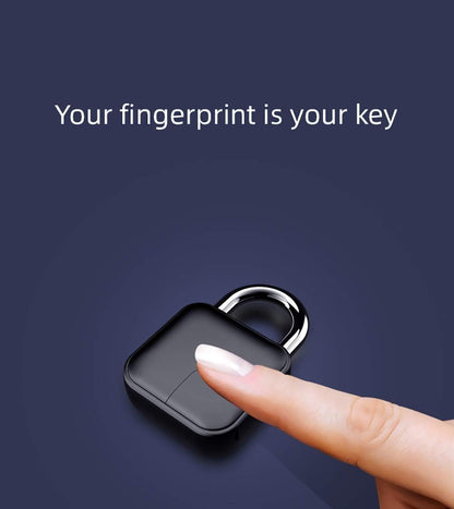 Smart Biometric Keyless Fingerprint Door Padlocks Rechargeable Anti-Theft Waterproof Security Lock