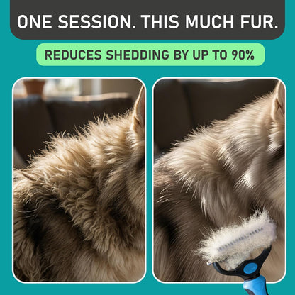Original Pet Grooming Rake - Double-Sided Deshedding Dematting Tool