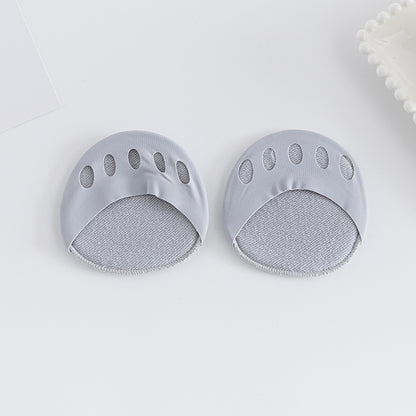 10 Pairs Ball of Foot Cushion Socks,Women's Toe Cover with Padding Toe Topper Liner Socks Non-Skid Bottom