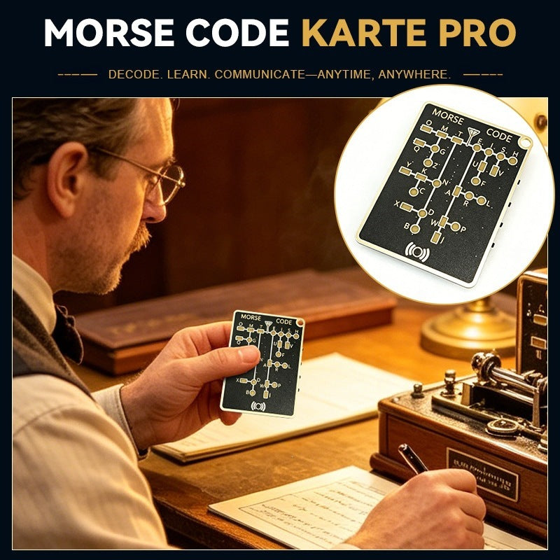 Morse Code Trainer Card Pro (LED Edition)