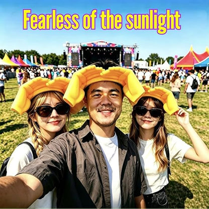 🔥🔥Hands-Free Hand Shade Hat – Instant Sun Protection Visor,Adjustable Funny Hand Sun Visor Hat,for Beach Travel Photo