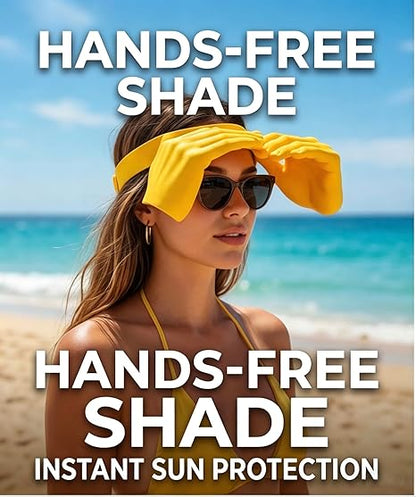 🔥🔥Hands-Free Hand Shade Hat – Instant Sun Protection Visor,Adjustable Funny Hand Sun Visor Hat,for Beach Travel Photo
