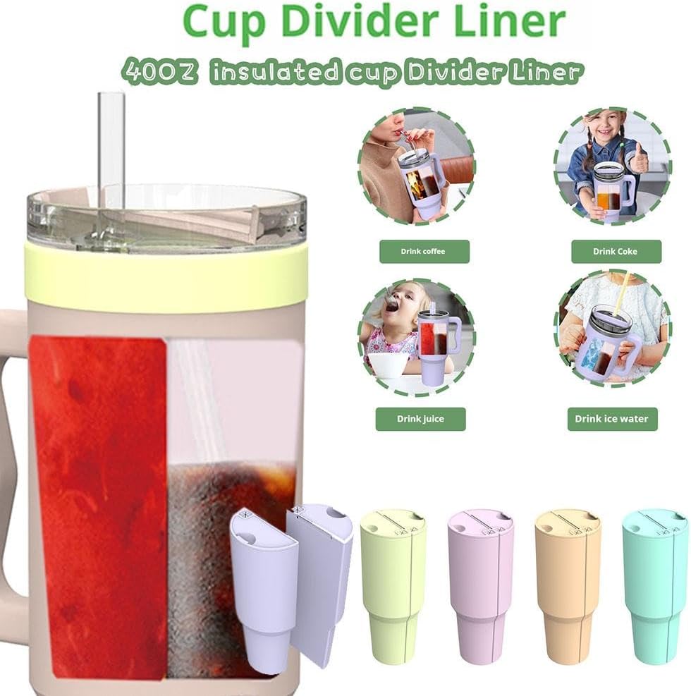 Stanley Mug Accessory Inner Tray, Double-Layer Silicone Inner Tray for 40oz Stanley Insulated Mugs