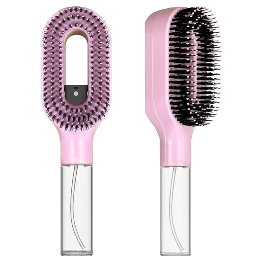 2-in-1 Detangler Hair Brush, With Built-In Mister Spray, Wet & Dry Detangling Brush