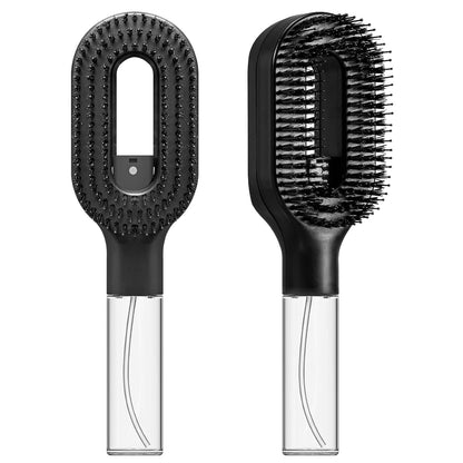 2-in-1 Detangler Hair Brush, With Built-In Mister Spray, Wet & Dry Detangling Brush