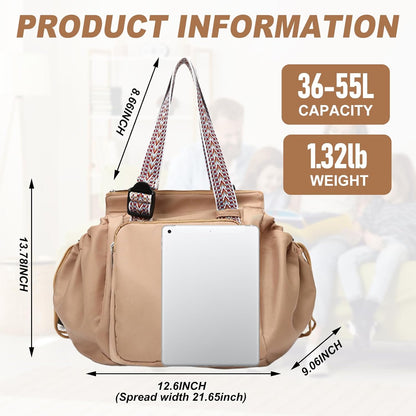 Travel Organizer Bag for Ladies - Doubles as a Stylish Backpack, Crossbody and Shoulder Bag, Boasts Great Storage Capacity