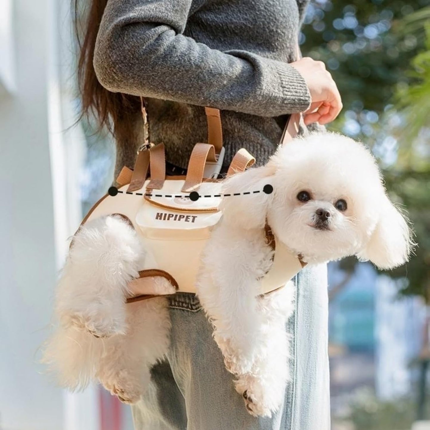 🐕️Dog Carrier Backpack, Dog Carrier Backpack Portable Shoulder Bag with Leash