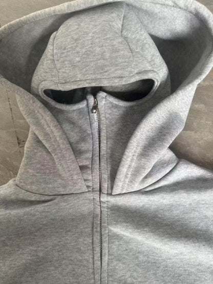 Zip Up Hoodies ,Sweatshirt Jackets with Mask(unisex)