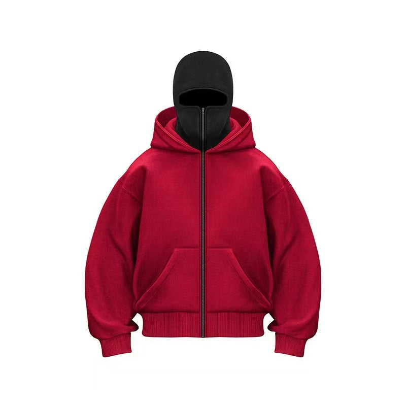 Zip Up Hoodies ,Sweatshirt Jackets with Mask(unisex)