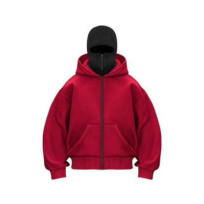 Zip Up Hoodies ,Sweatshirt Jackets with Mask(unisex)
